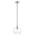 ##Antique Hardware## 1 Light Brushed Nickel Single Pendant