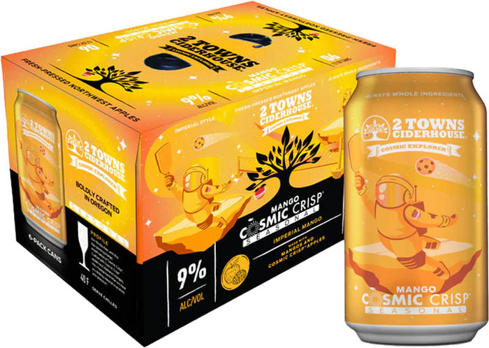 2 Towns Cosmic Imperial Mango Cider 6pk Cans