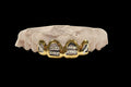 10K Gold 4 Open-Face Gates With Diamond Cut Bars image 0