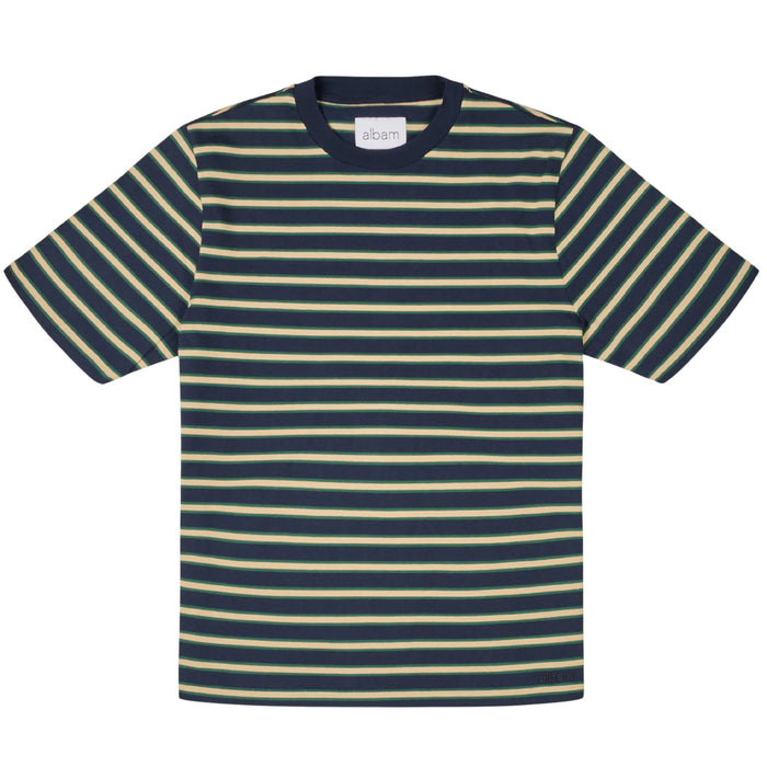 Albam Tame Stripe T-Shirt - Dark Navy