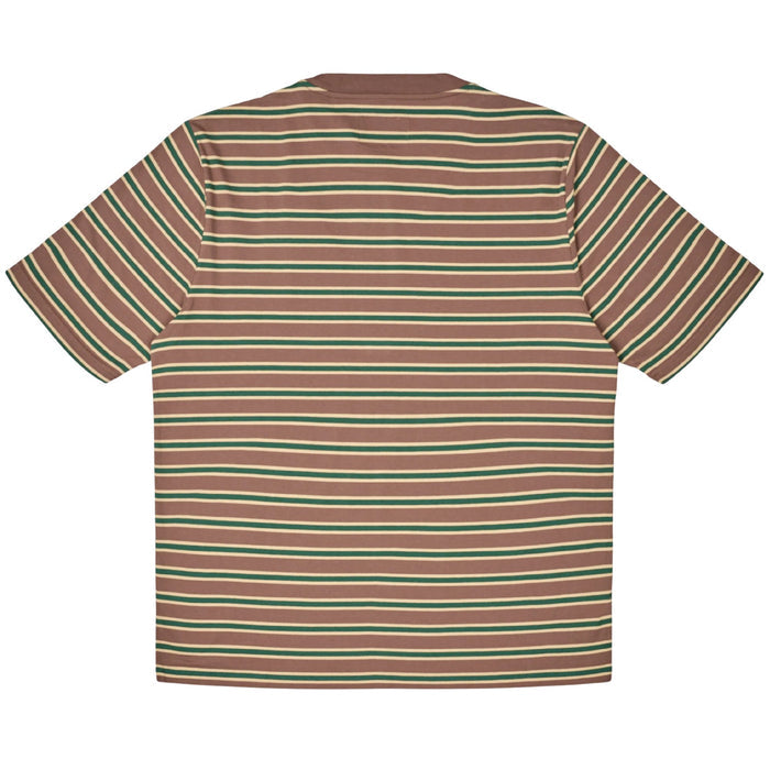 Albam Tame Stripe T-Shirt - Walnut