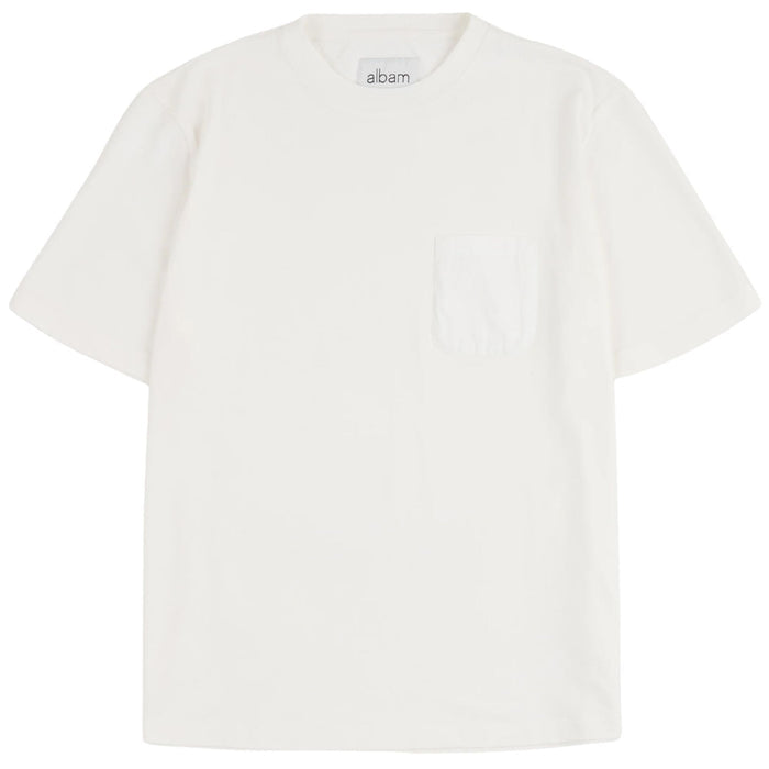 Albam Woven Pocket T-Shirt - White
