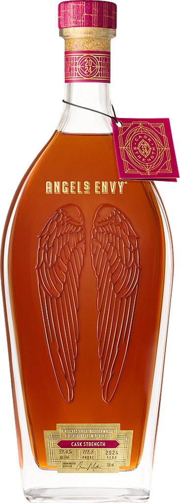 Angel's Envy Bourbon Whiskey Cask Strength Finished in Port Barrel 2024 750ml