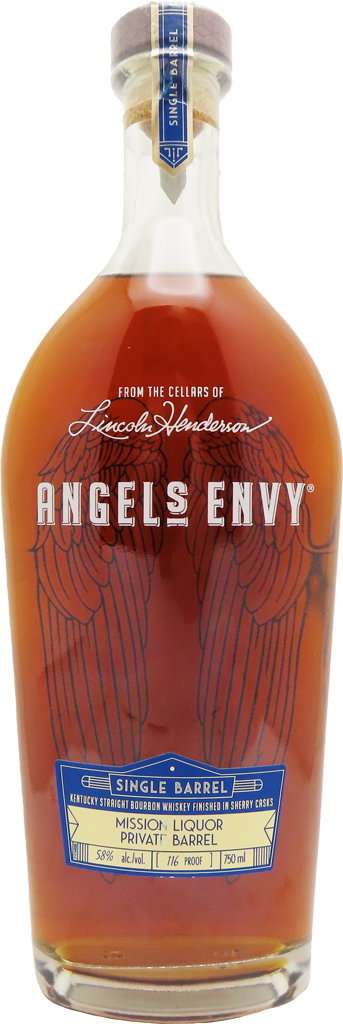 Angel's Envy "Mission Exclusive" Single Barrel Bourbon Finished In Sherry Casks 116 Proof 750ml