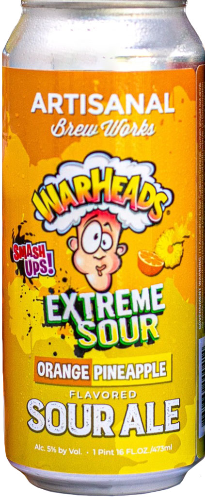 Artisanal Warheads Orange Pineapple Sour 16oz Can