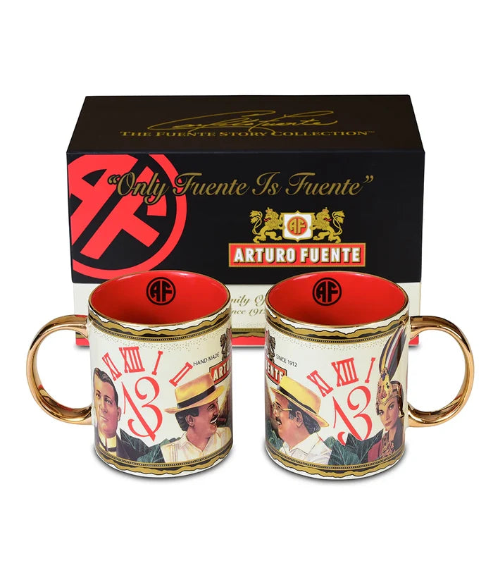 Arturo Fuente Hands Of Time Coffee Mugs 2pk