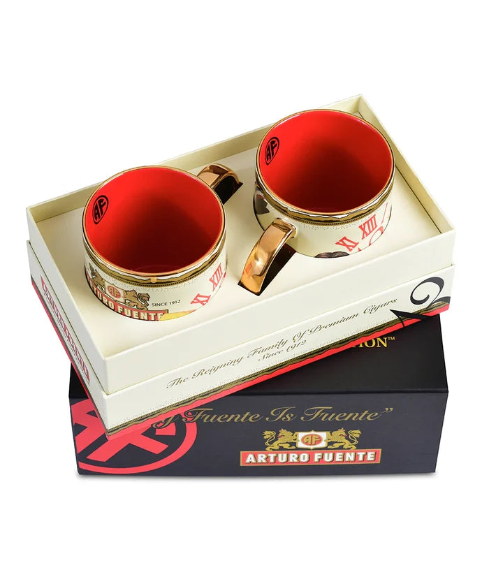 Arturo Fuente Hands Of Time Coffee Mugs 2pk