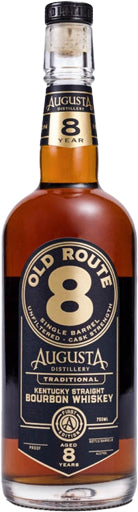 Augusta Old Route 8 Cask Strength 8 Year Old Straight Bourbon Whiskey 750ml
