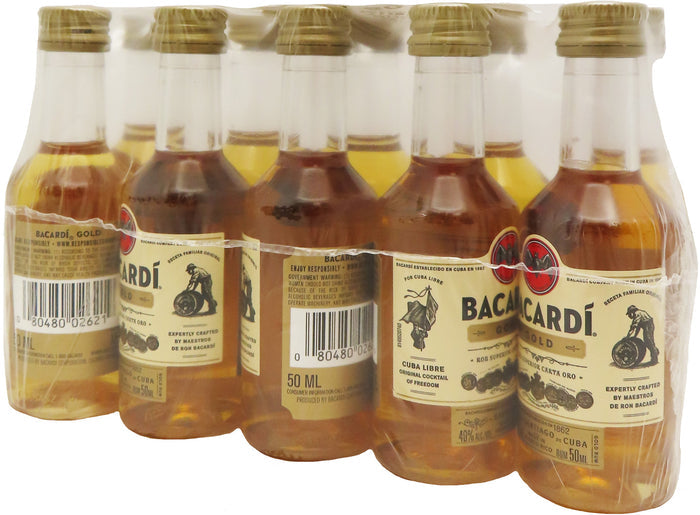 Bacardi Gold 50ml 10pk