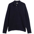 Barbour Bearsted Knitted Zip Polo Shirt - Dark Navy