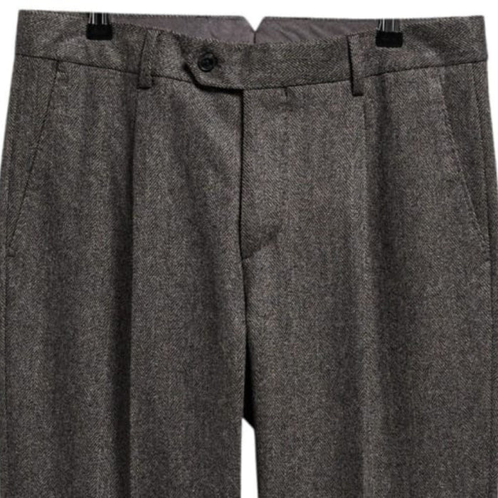 Barbour Fairford Herringbone Trousers - Grey Marl