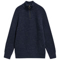 Barbour Fleck Half Zip - Navy