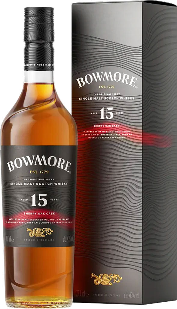 Bowmore 15 Year Sherry Cask Single Malt Whisky 700ml