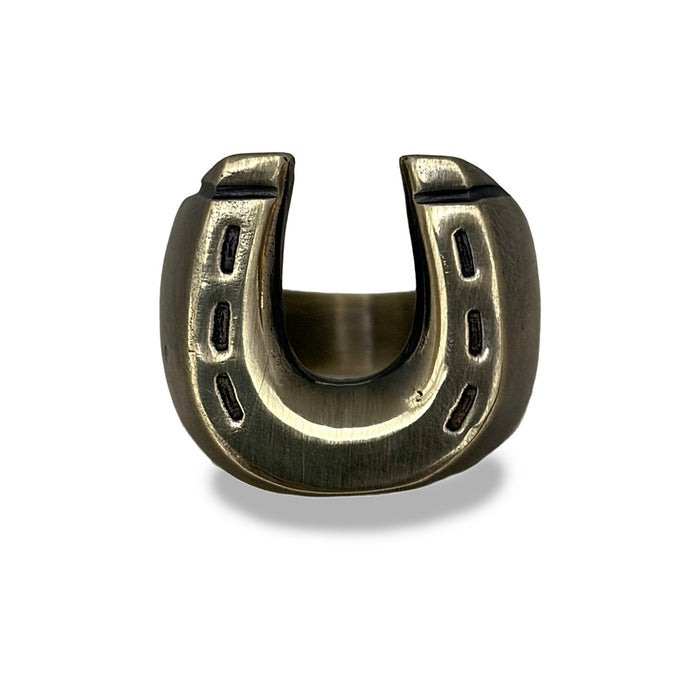 Brass Horse Shoe Ring
