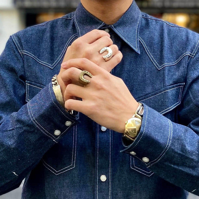 Brass Horse Shoe Ring