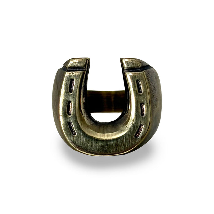 Brass Horse Shoe Ring
