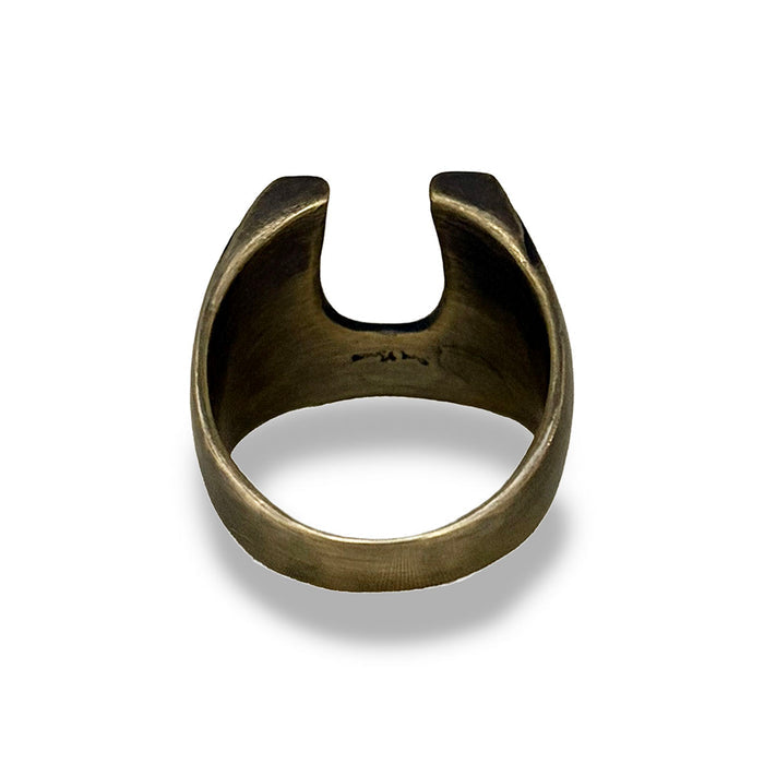 Brass Horse Shoe Ring