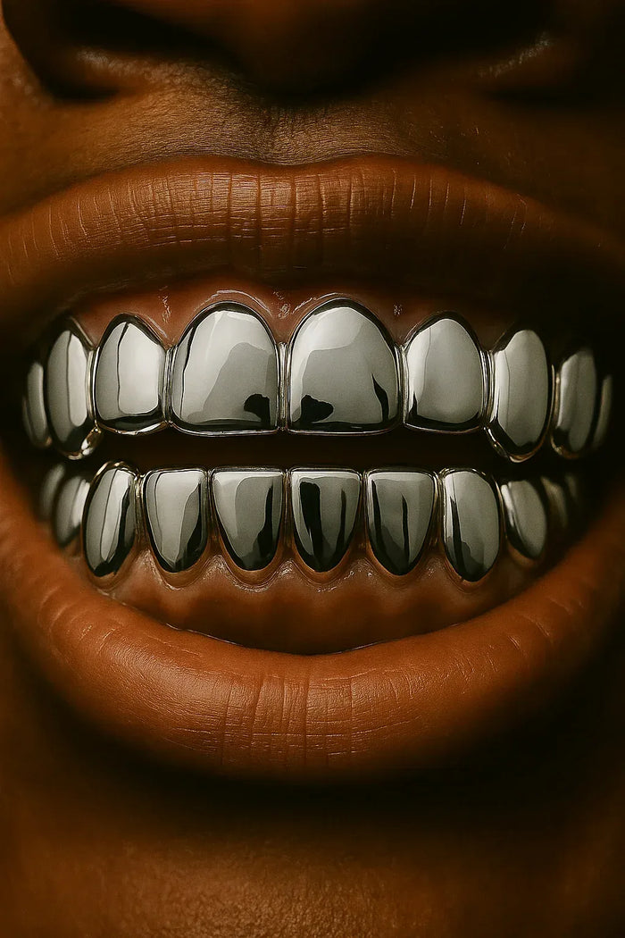 By The Tooth: .925 Silver Solid/Open face Grillz image 0