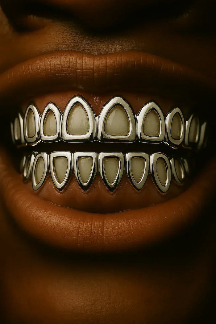 By The Tooth: .925 Silver Solid/Open face Grillz image 1
