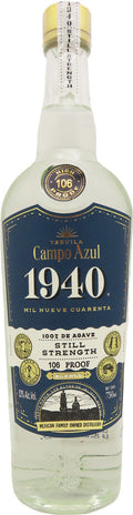 Campo Azul 1940 Still Strength Tequila Blanco 106 Proof 750ml