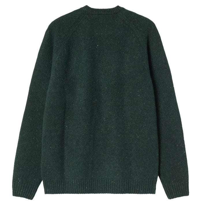 Carhartt WIP Anglistic Sweater - Speckled Dark Scarab