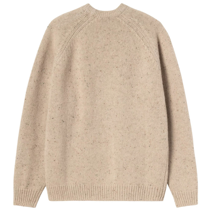 Carhartt WIP Anglistic Sweater - Speckled Fleur de Sel