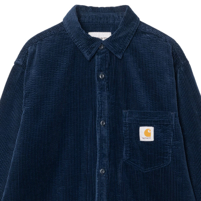 Carhartt WIP Long Sleeve Loyde Shirt - Dark Navy