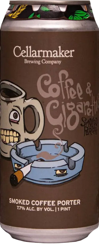 Cellarmaker Coffee & Cigarettes Smoked Coffee Porter 16oz Can