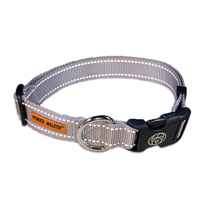Small | Fits 10-15" | 5/8" Webbing / Silver