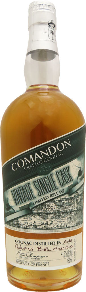 Comandon Vintage Single Cask Petit Champagne Batch #52 Cognac 2012 750ml