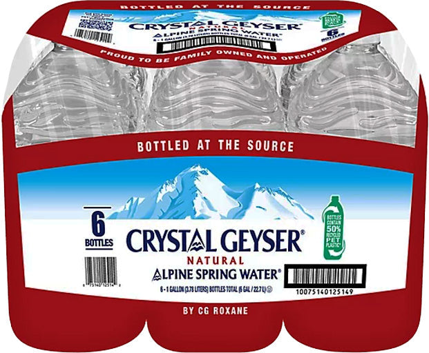 Crystal Geyser Water 1 Gallon 6pk (IN STORE PICKUP ONLY)
