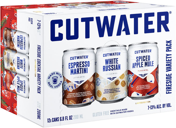 Cutwater Fireside Cocktail Variety Pack 12pk