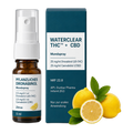 WaterClear THC + CBD Mundspray Zitrus 25 mg/ml Dronabinol, 25 mg/ml CBD, 5 ml – Flasche und Faltschachtel