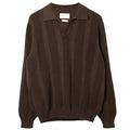 Far Afield Clifford Knitted Polo - Brown