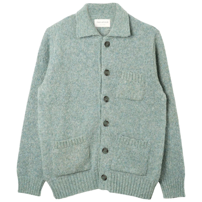 Far Afield Station Cardigan - Aqua Blue