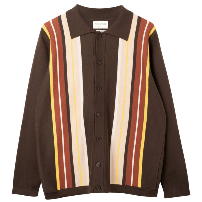Far Afield Terson Knit Shirt - Brown