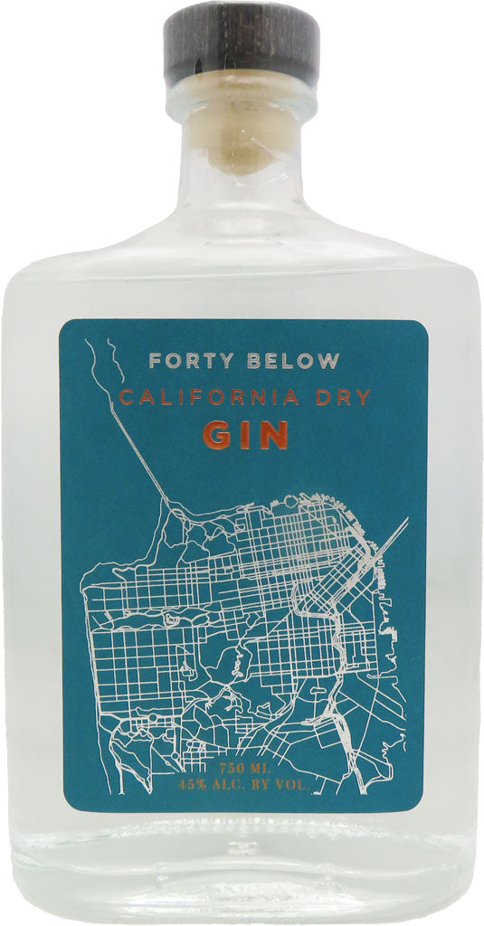 Forty Below California Dry Gin 750ml