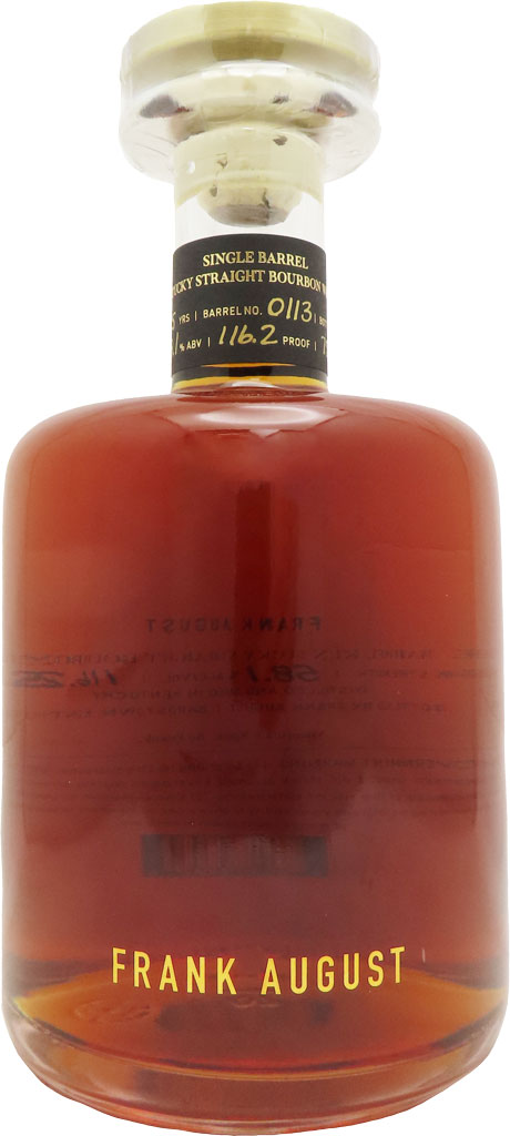 Frank August Single Barrel Kentucky Bourbon 7 Year Old 750ml