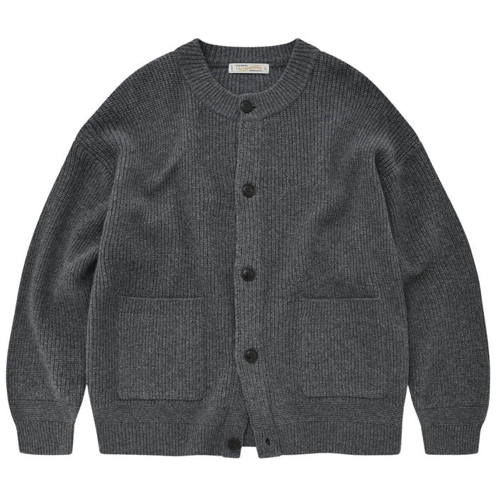 FrizmWORKS Heavy Wool Round Cardigan - Dark Gray