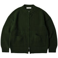 FrizmWORKS Wool Deck Zip Up Cardigan - Forest Green