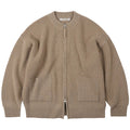 FrizmWORKS Wool Deck Zip Up Cardigan - Oatmeal