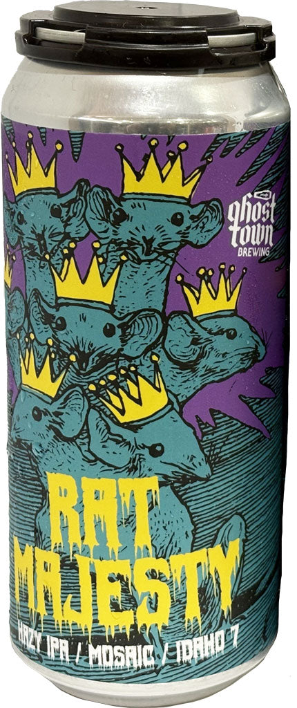 Ghost Town Rat Majesty Hazy IPA 16oz can