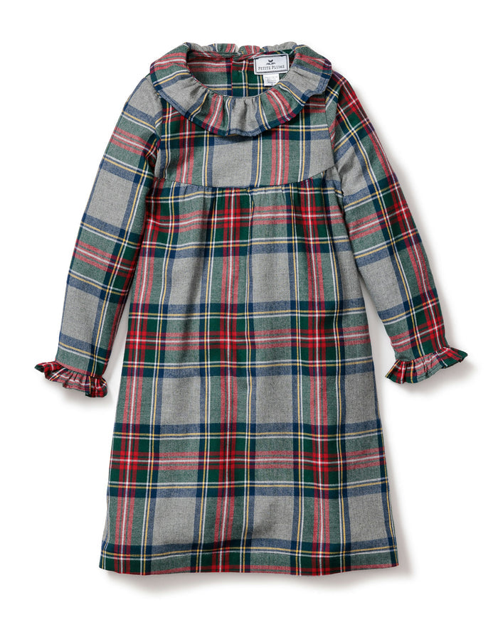 Girl's Brushed Cotton Scarlett Nightgown in Westminster Tartan in Westminster Tartan#Color_Westminster Tartan