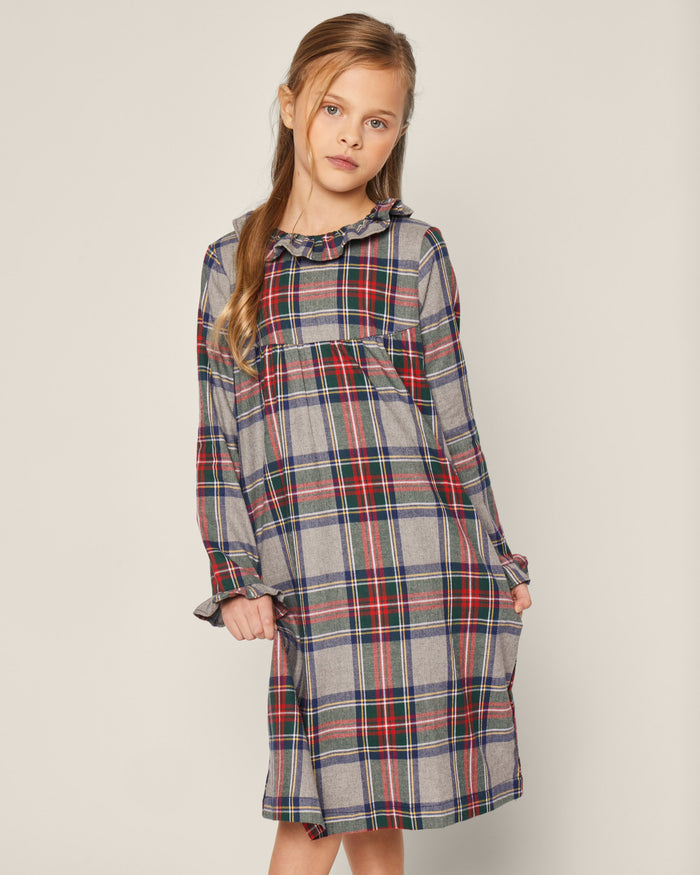 Girl's Brushed Cotton Scarlett Nightgown in Westminster Tartan in Westminster Tartan#Color_Westminster Tartan