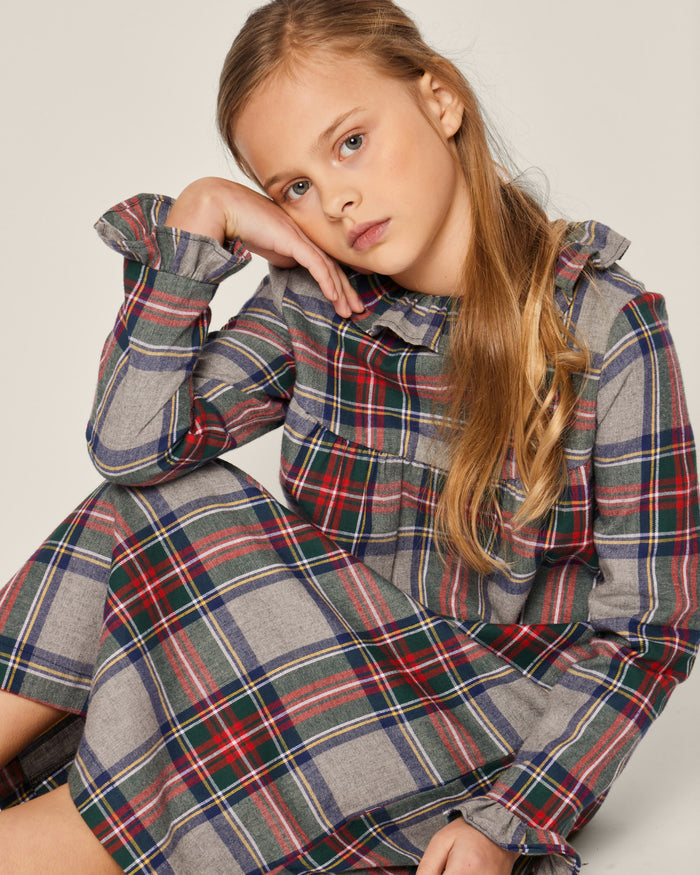 Girl's Brushed Cotton Scarlett Nightgown in Westminster Tartan in Westminster Tartan#Color_Westminster Tartan