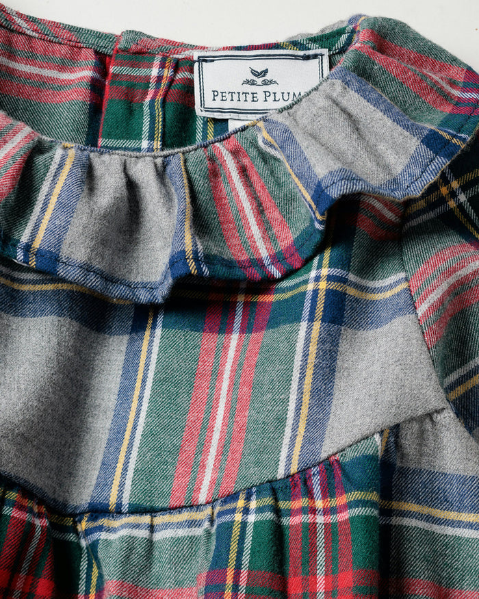Girl's Brushed Cotton Scarlett Nightgown in Westminster Tartan in Westminster Tartan#Color_Westminster Tartan