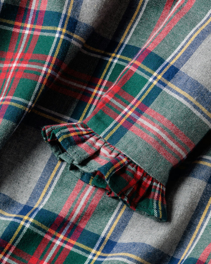 Girl's Brushed Cotton Scarlett Nightgown in Westminster Tartan in Westminster Tartan#Color_Westminster Tartan