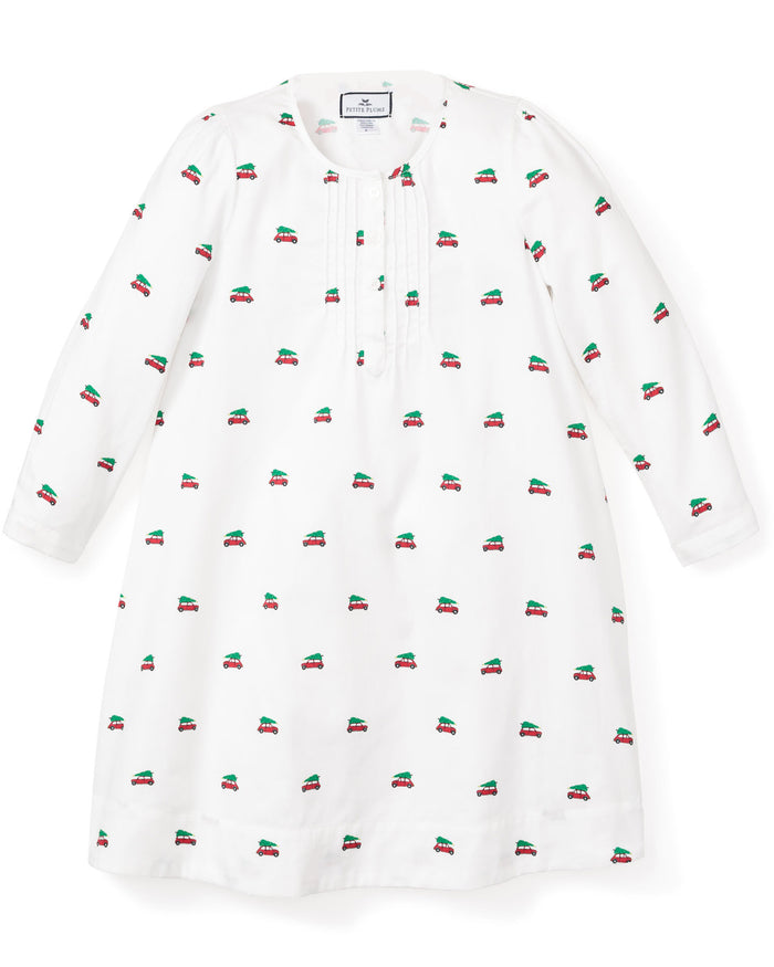 Girl's Twill Beatrice Nightgown in Holiday Journey#Color_Holiday Journey