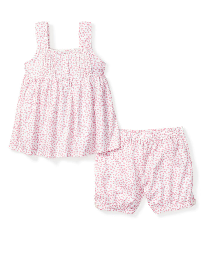 Girl's Twill Charlotte Short Set in Sweethearts in Sweethearts#Color_Sweethearts