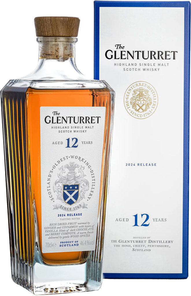 Glenturret Single Malt Scotch Whiskey 12 Year Old 2024 Release 700ml
